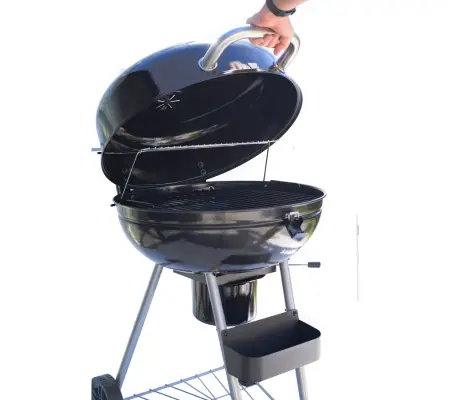 Master Forge 22.17-in W Black Porcelain Coated Kettle Charcoal Grill (2)