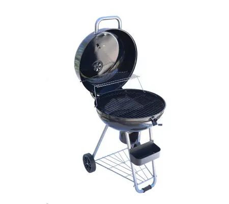 Master Forge 22.17-in W Black Porcelain Kettle Charcoal Grill