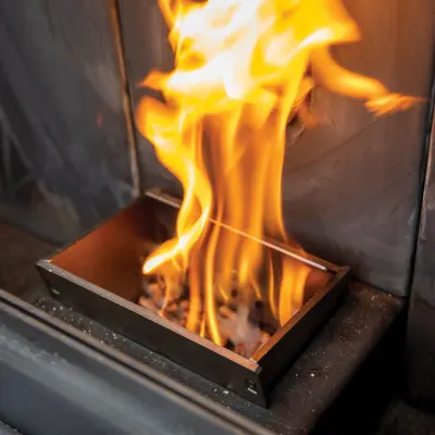 Master Forge 2200-sq ft Pellet Stove with 80-lb Hopper heavy duty fire pot