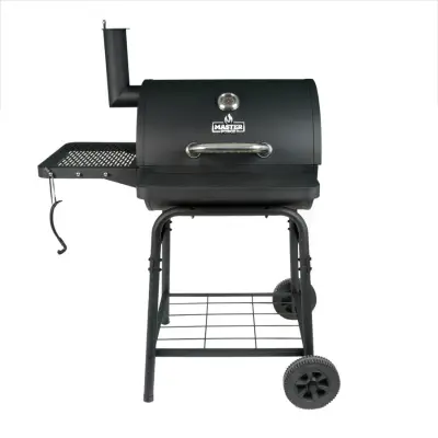 Master Forge 23.9-in W Black Powder Coated Barrel Charcoal Grill