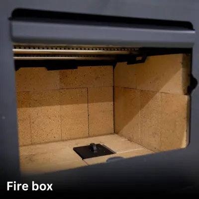 Master Forge 2500-sq ft Heating Area Firewood and Fire Logs Wood Stove fire box