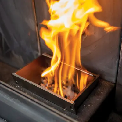 Master Forge 2500-sq ft Pellet Stove with 140-lb Hopper (EPA Approved) fire pot