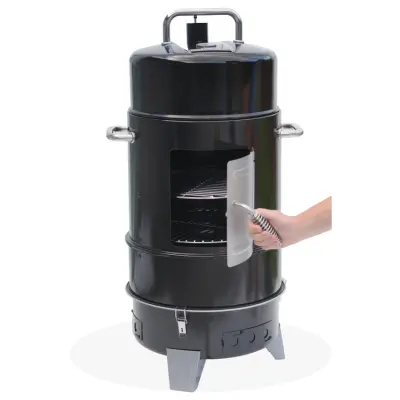 Master Forge 564-Sq in Black Vertical Charcoal-Smoker