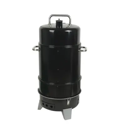 Master Forge 564-Sq in Black Vertical Charcoal Smoker back
