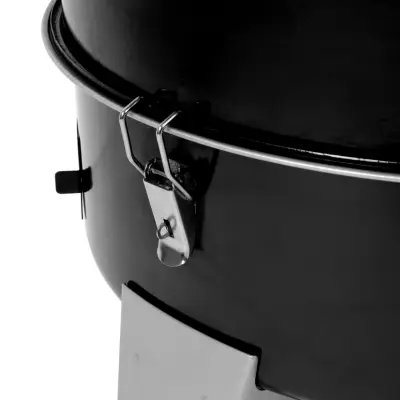 Master Forge 564-Sq in Black Vertical Charcoal Smoker side clip