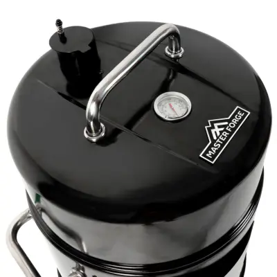 Master Forge 564-Sq in Black Vertical Charcoal Smoker top