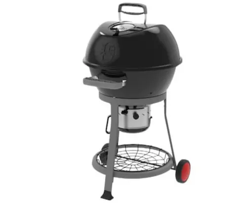 Master Forge Black Porcelain Coated Kettle Charcoal Grill