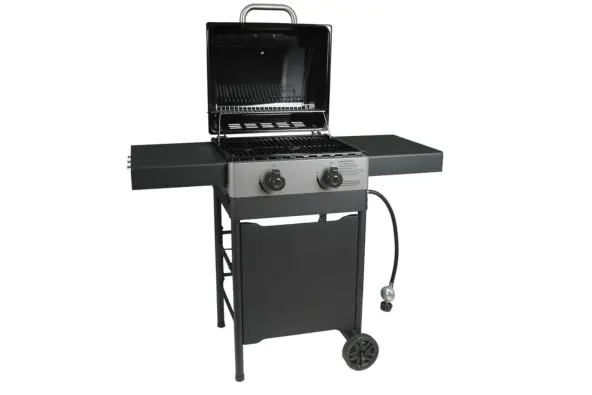 Master Forge Black Porcelain Enamel 2-Burner Liquid Gas Grill
