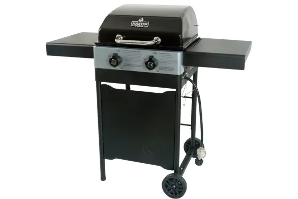 Master Forge Black Porcelain Enamel 2-Burner Liquid Propane Gas Grill