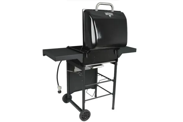 Master Forge Black Porcelain Enamel 2-Burner Liquid Propane Gas Grill back