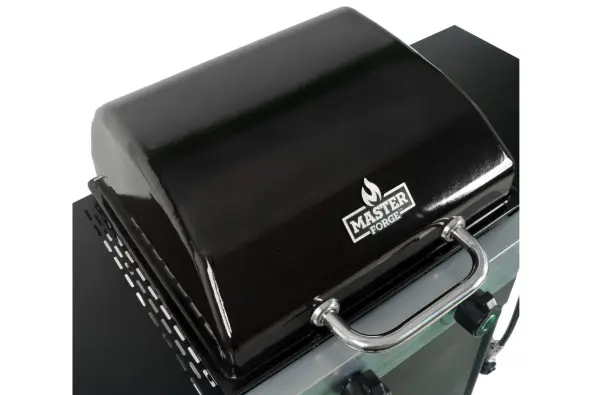 Master Forge Black Porcelain Enamel 2-Burner Liquid Propane Gas Grill top