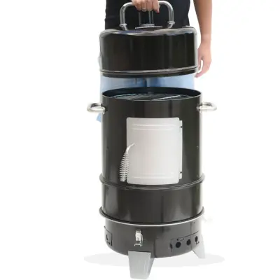 Master Forge Black Vertical Charcoal Smoker