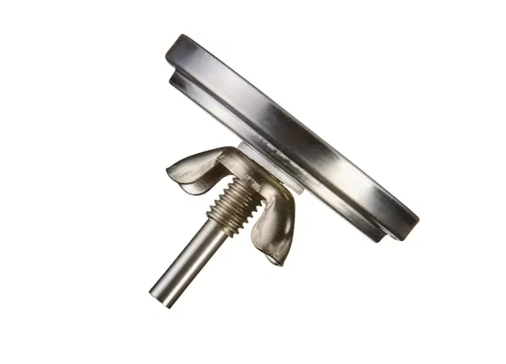 Master Forge Round Grill Thermometer side