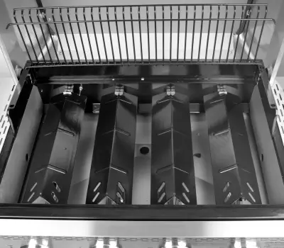 Master Forge Silver and Black Stainless Steel and Powder Coated 4-Burner Liquid Propane Gas Grill with 1 Side Burner parts