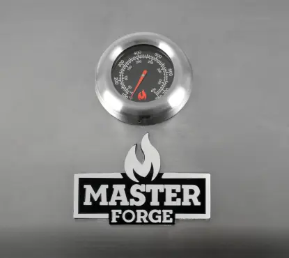 Master Forge Stainless Steel and Black 6-Burner meter