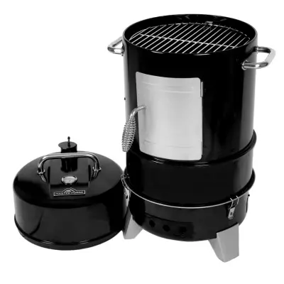 Master Forge in Black Vertical Charcoal Smoker