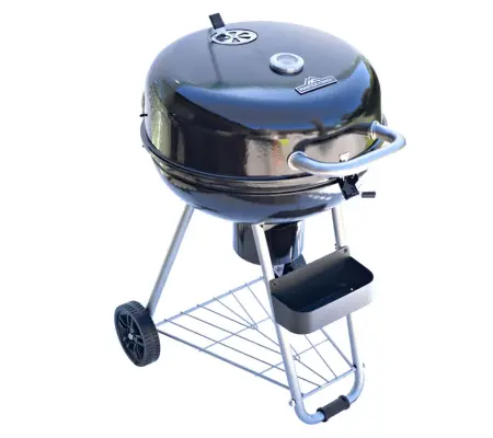 Master Forge in W Black Porcelain Coated Kettle Charcoal Grill