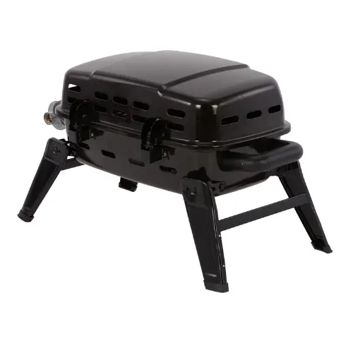 Master Forge 178-Sq in Black Porcelain Coated Portable Liquid Propane Grill back